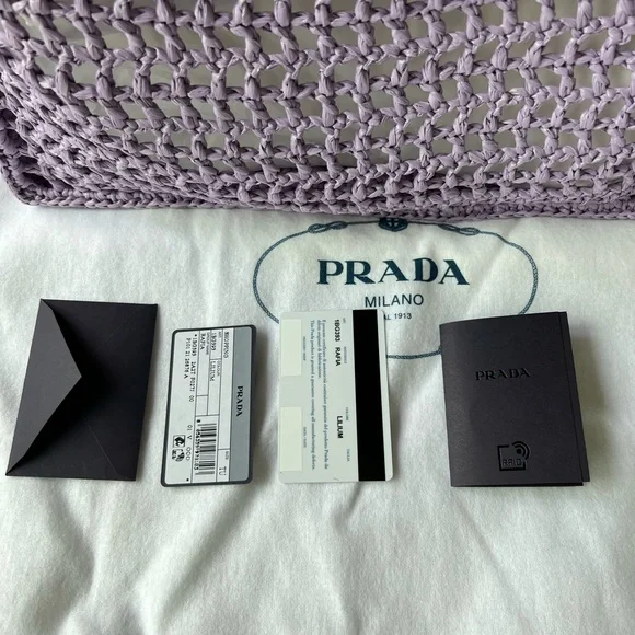 ❌❌SOLD New Prada Raffia Crochet Tote - Picture 4 of 9